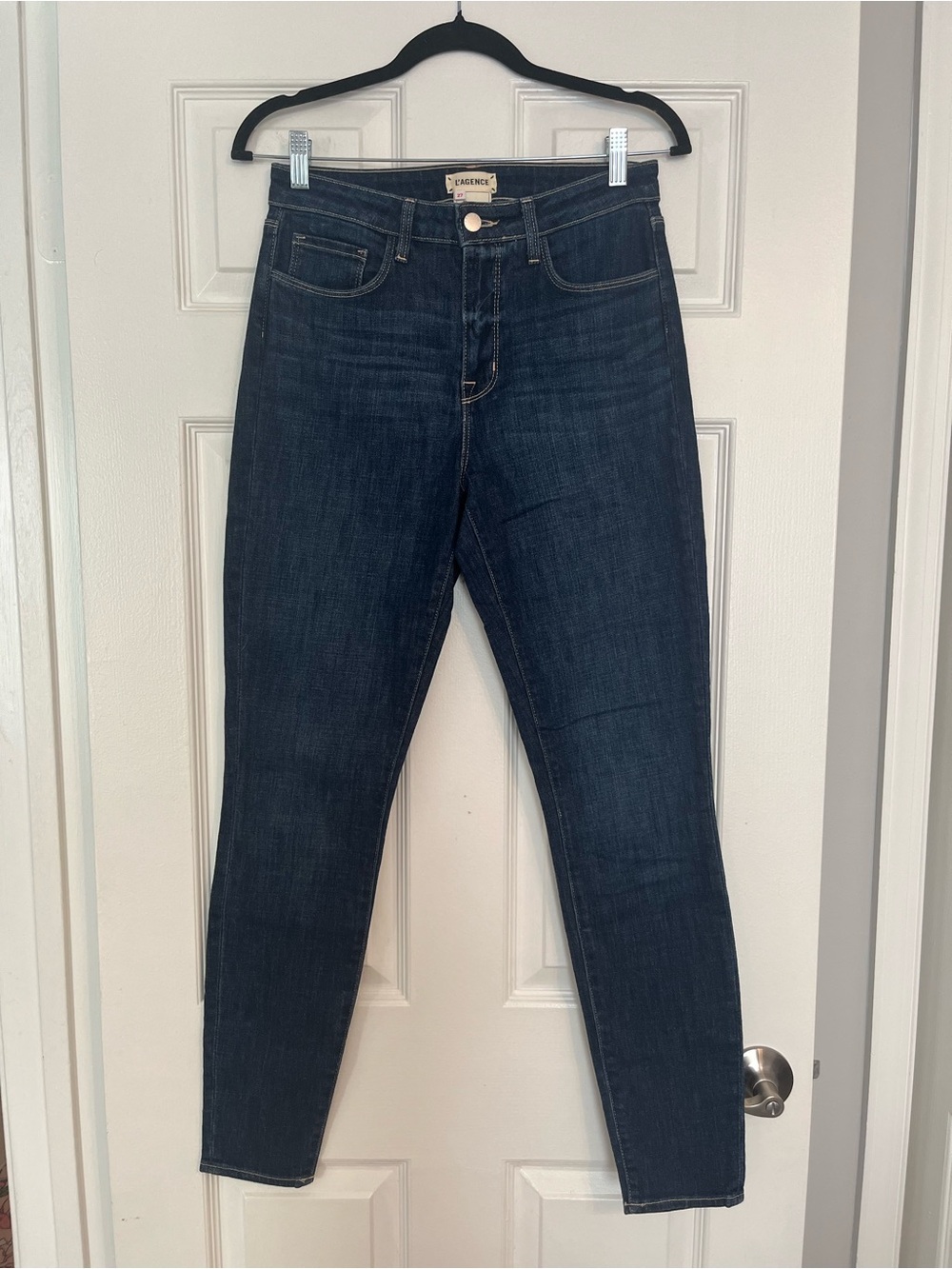 L'AGENCE Like New Women's Marguerite Skinny High Rise Denim in Utica Dark Wash
